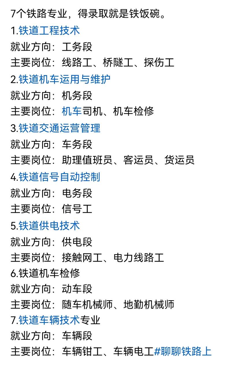 什么专业对口高铁，什么专业对口高铁站工作