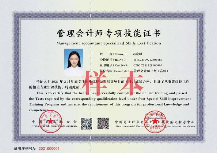 会计方面证书，会计专业人员证书